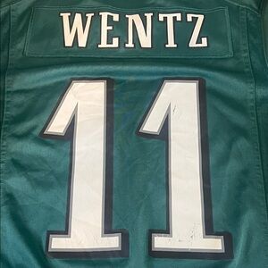 Philadelphia Eagles Carson Wentz 11 Nike Jersey Green Size Small
